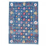 Tapis Kilim Bleu en Laine : Tapis berbère - 175x236 cm