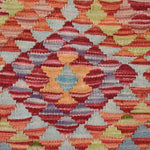 Tapis Multicolore Ethnique en laine kilim PESHAWAR