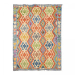 Tapis Kilim Multicolore en Laine 138x171