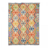 Tapis Kilim Multicolore en Laine 138x171