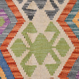 Tapis Kilim Multicolore en Laine 138x171