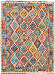 Tapis Kilim Multicolore Berbère en laine PESHAWAR