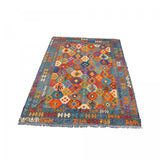 Tapis Rectangulaire 209x289 en Laine Multicolore