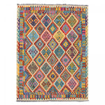 Tapis Kilim Multicolore en Laine 198x283 cm