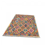 Tapis Kilim Multicolore en Laine 198x283 cm