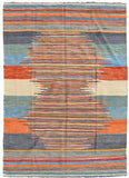 Tapis Ethnique en laine Multicolore kilim PUSHAWARE