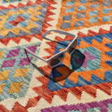 Tapis Kilim Élégance Multicolore 204x278 cm