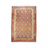 Tapis Rectangulaire 204x303 en Laine Kilim Multicolore