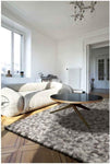 Tapis haut de gamme gris en Laine inspiration galets ANGELO