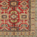 Tapis d'Orient haute qualité en laine multicolore KAZAK