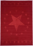 Tapis de Chambre rouge motif étoile START