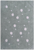 Tapis de Chambre pour enfant gris en coton RONDA