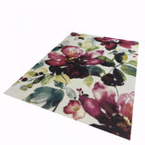 Tapis de salon motif floral multicolore BELO